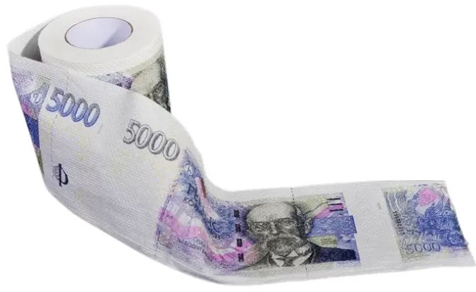 Zaparkorun Toaletný papier s motívom päťtisícovky