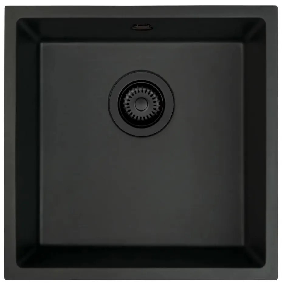Deante ZQA_N10A - Kuchynský drez CORDA 44x44 cm granit/čierna