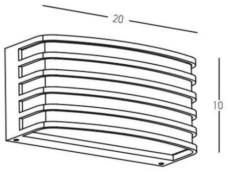 Zambelis E275 - Vonkajšie nástenné svietidlo 1xE27/20W/230V IP54 hnedá