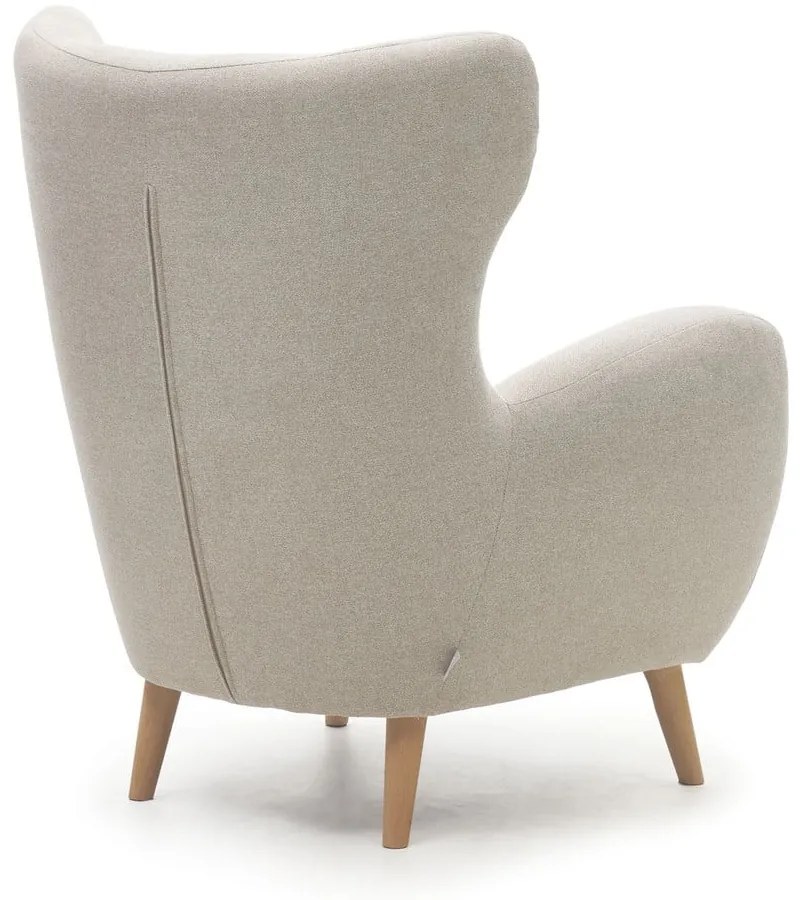 Béžové kreslo ušiak Patio – Kave Home