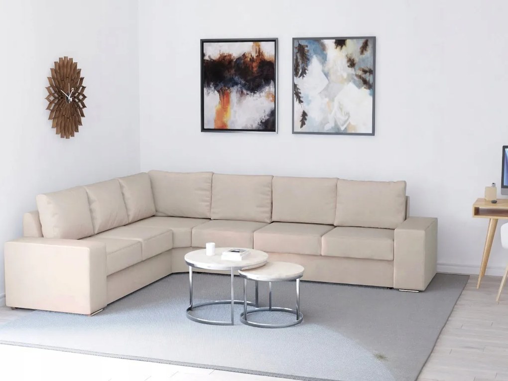 Veľký odpočinok Rohová sedačka vankúše 350x275x88 Rohová pohovka Oxford O-sofa