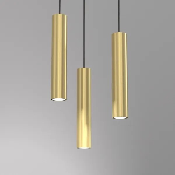 Luster na lanku RAITO 3xGU10/8W/230V mosadz