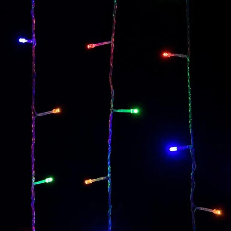 VOLTRONIC Vianočná reťaz 5 m, 50 LED, farebná, zelený kábel