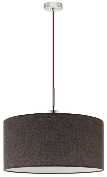 Eglo - LED Luster na lanku TUNJA 1xE27/60W/230V hnedá