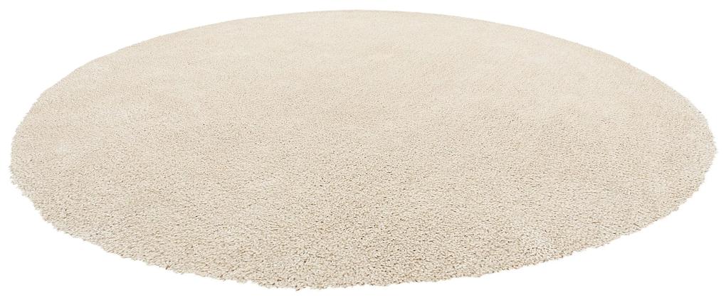 Okrúhly koberec  ⌀ 140 cm béžový DEMRE Beliani