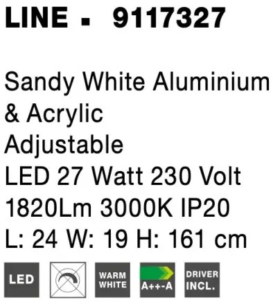 LED stojaca lampa Line