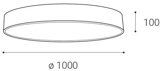LED2 - LED Stmievateľné stropné svietidlo MONO LED/153W/230V 3000K/4000K čierna