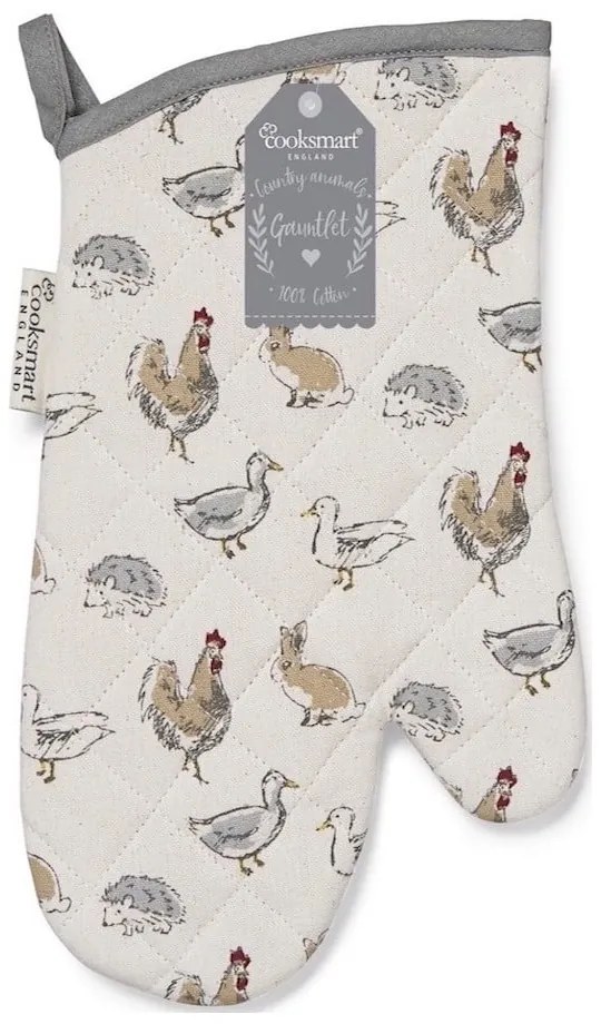 Bavlnená kuchynská rukavica Cooksmart ® Country Animals