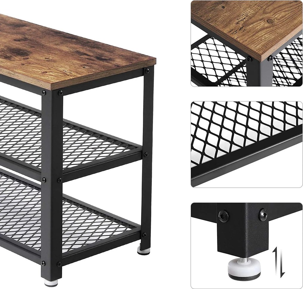 Topánkovník Houseland Dan hnedý/čierny