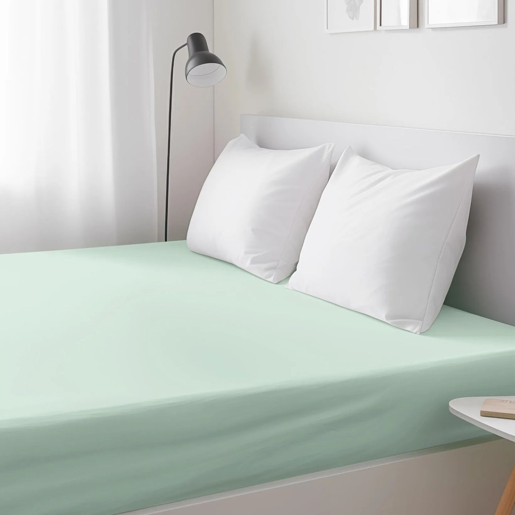 Goldea bavlnená napínacia plachta - svetlo mätová 80 x 160 cm