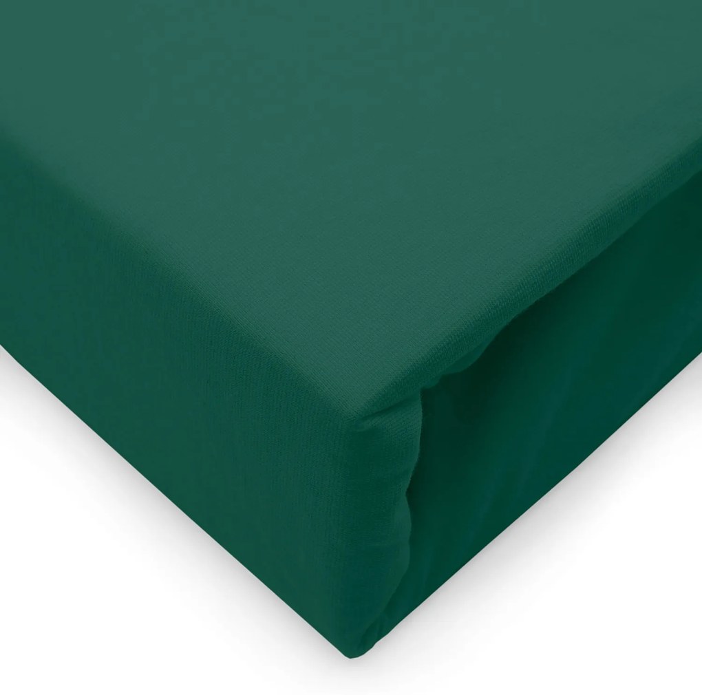 JERSEY PRESTIERADLO 140X200 CM, VÝŠKA 30 CM ZELENÉ