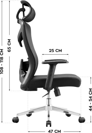 Kancelárska stolička Manager 2.6 Black