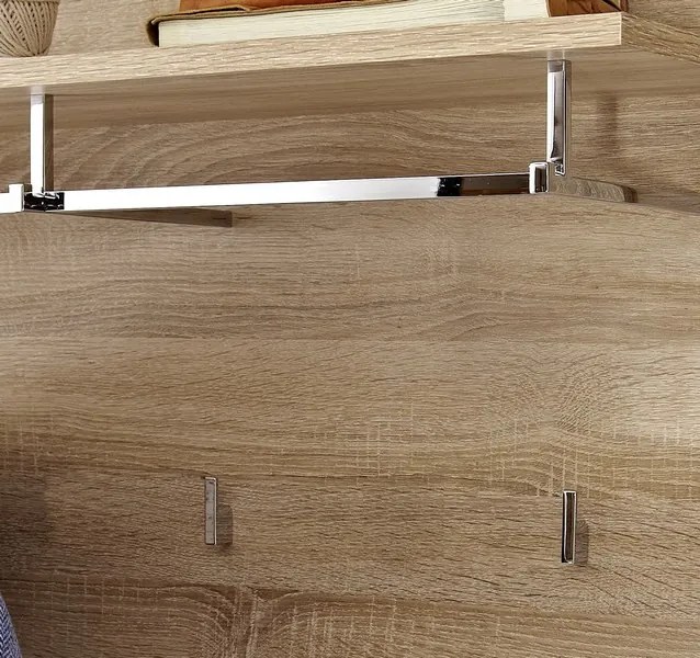 Nástenný vešiakový panel Go, dub sonoma