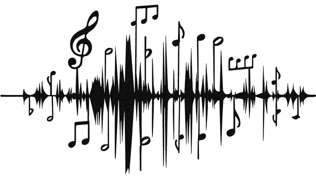 Nástenná kovová dekorácia Lal čierna