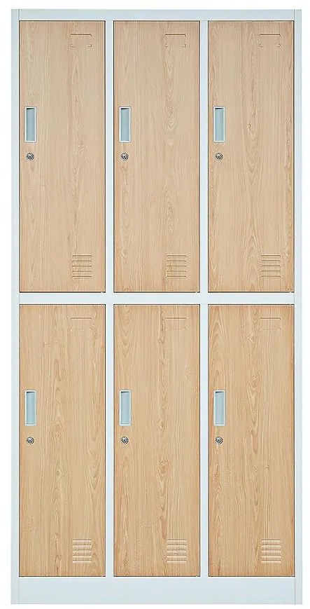 Skriňa Igor kovová biela/sonoma