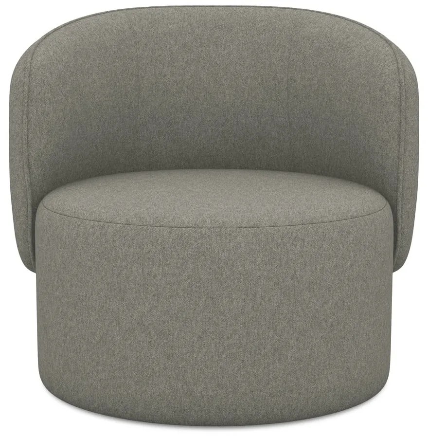 Sivé kreslo Ipo – Makamii