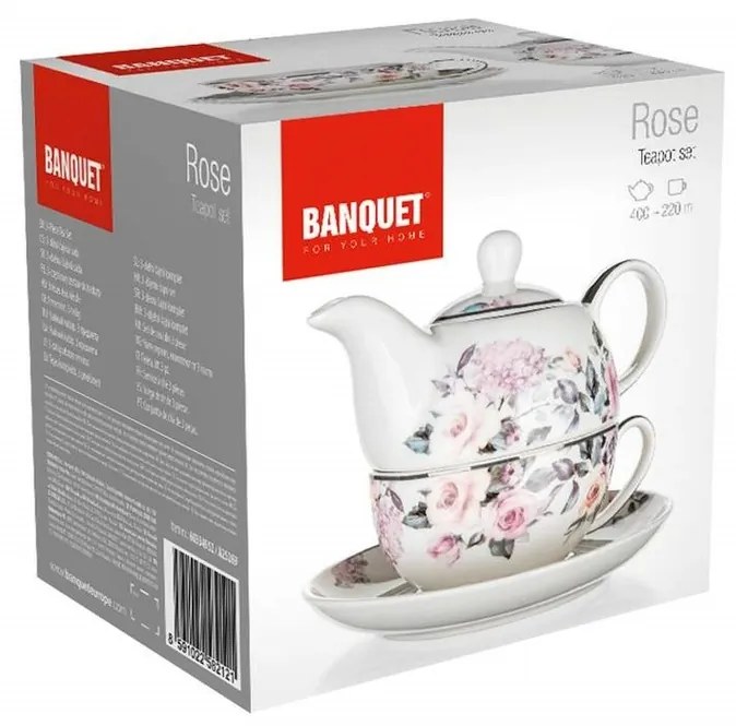 Banquet Čajová súprava ROSE 400 + 220 ml
