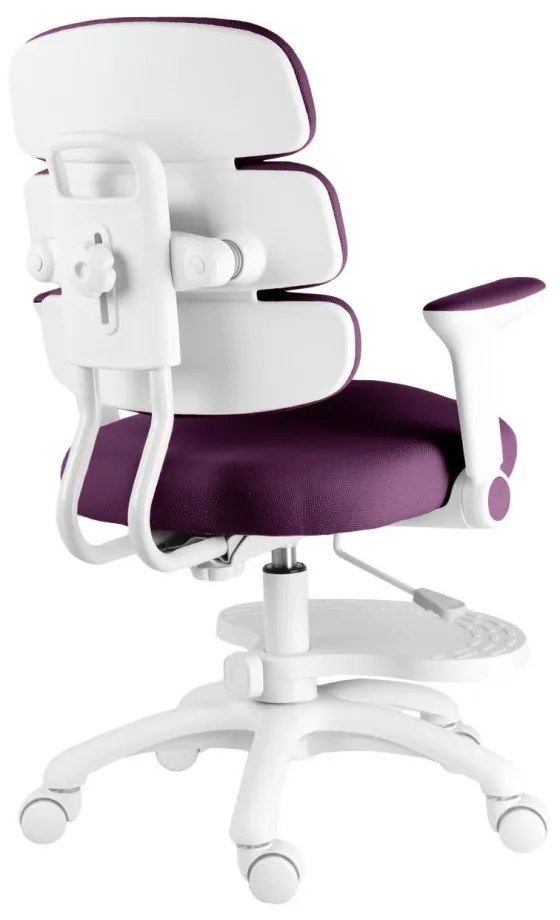 Detská rastúca stolička Neoseat KIDDY THREE — látka, fialová