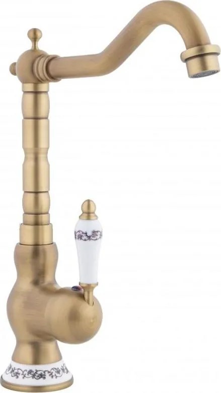 Kuchynská drezová batéria - BERTUG retro - zlatá