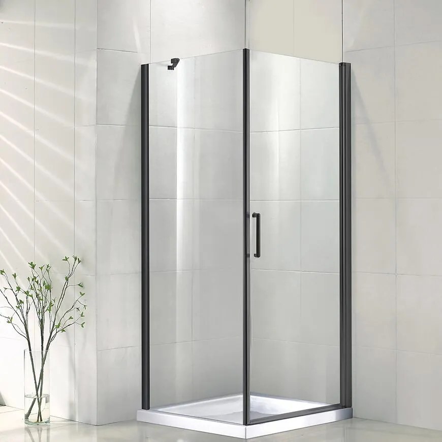 Sprchový kút Vela Black 90x90x190