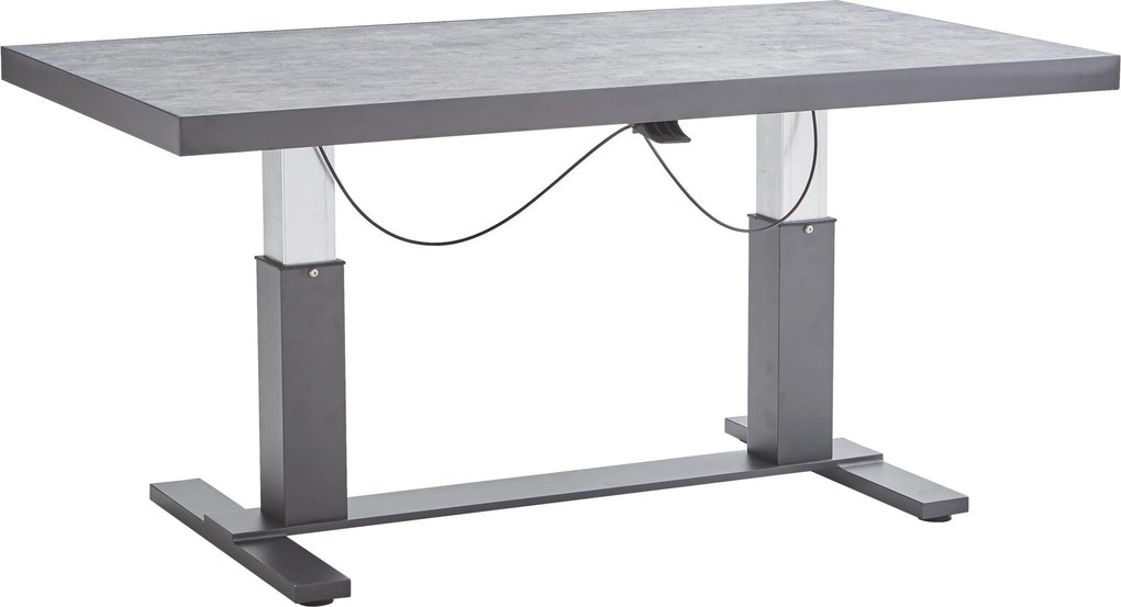 XXXLutz STÔL NA TERASU, kov, sklo, 141/80/50-70 cm Amatio - Záhradné stoly - 002145002607