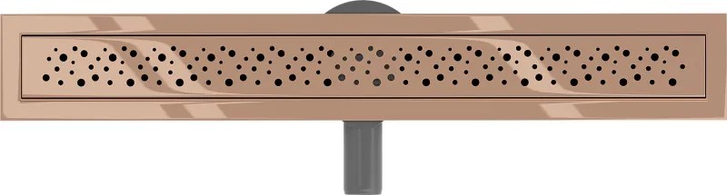 Mexen Flat 360° M12 sprchový žľab 60 cm, ružové zlato, 1621060-40