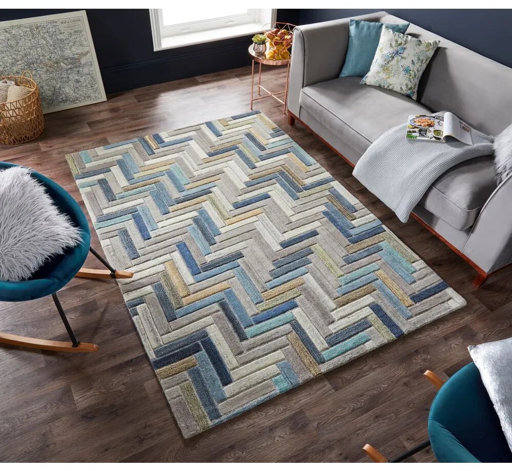 Flair Rugs, Kusový koberec Moda Russo Natural/Multi, 120x170, viacfarebná, chodba / predsieň