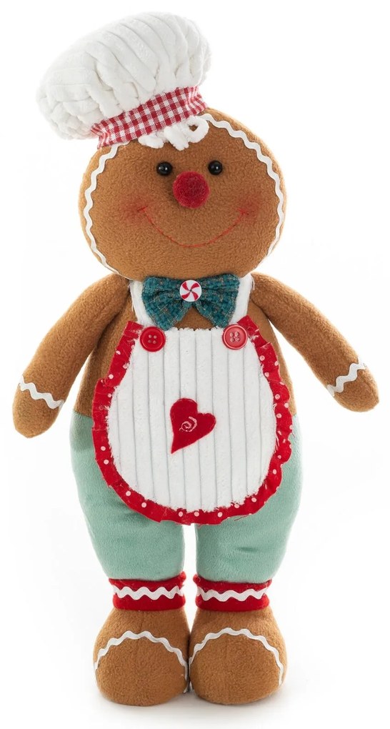 VIANOČNÁ FIGÚRKA GINGERBREAD 57CM VIACFAREBNÁ