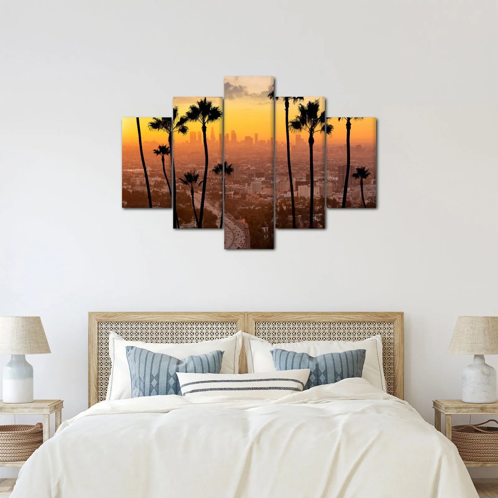 Obraz - Panorama Los Angeles (150x105 cm)
