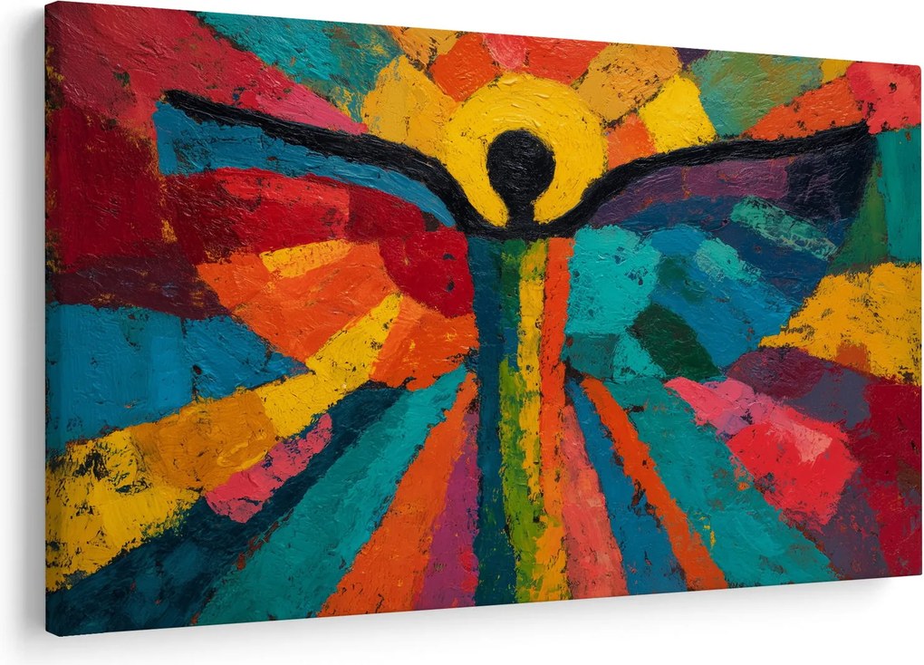 Obraz - Maľovaný anjel (90x60 cm)