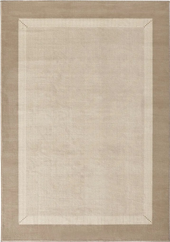 Kusový koberec Basic 102498, 120x170, béžová, chodba / predsieň, Hanse Home