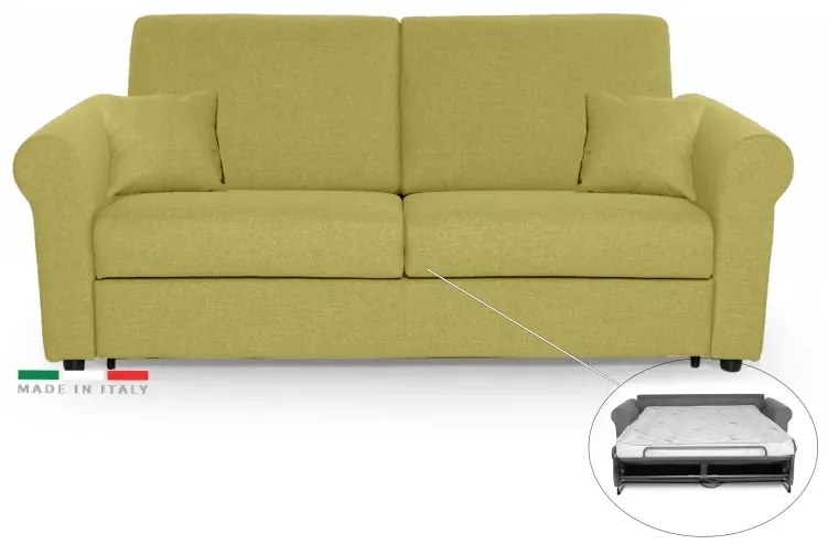 Rozkladacia POHOVKA NA KAŽDODENNÉ SPANIE SAVONA, sv. žlutá (penelope 07), 140