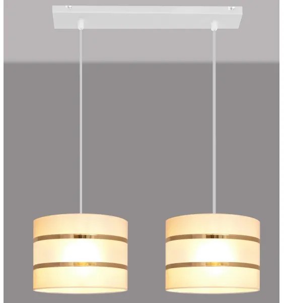 Luster na lanku HELEN 2xE27/15W/230V krémová