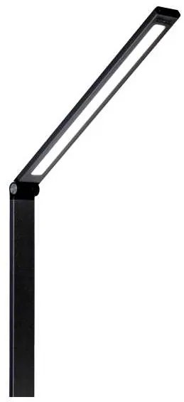 Stolná lampa Platinet 10 W, bezdrôtové nabíjanie + USB, čierna