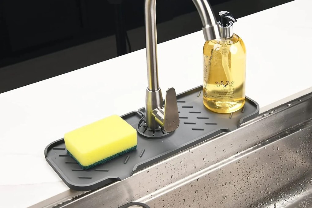 Orion Podložka pod batériu, k drezu silikónová, sivá