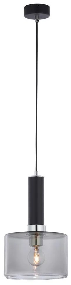 Jupiter 1858 - VA1 - Luster na lanku VANES 1xE27/60W/230V strieborná/čierna