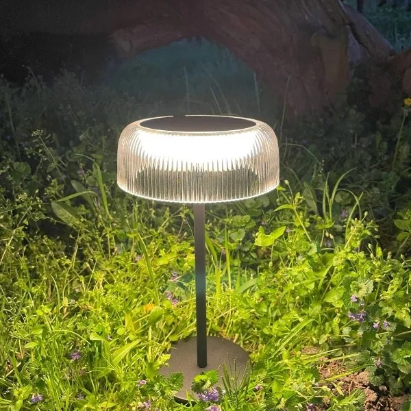 Zuma Line DT33111-LED Stm. solárna nab. lampa BLUET LED/2,5W/2000 mAh IP44 čierna