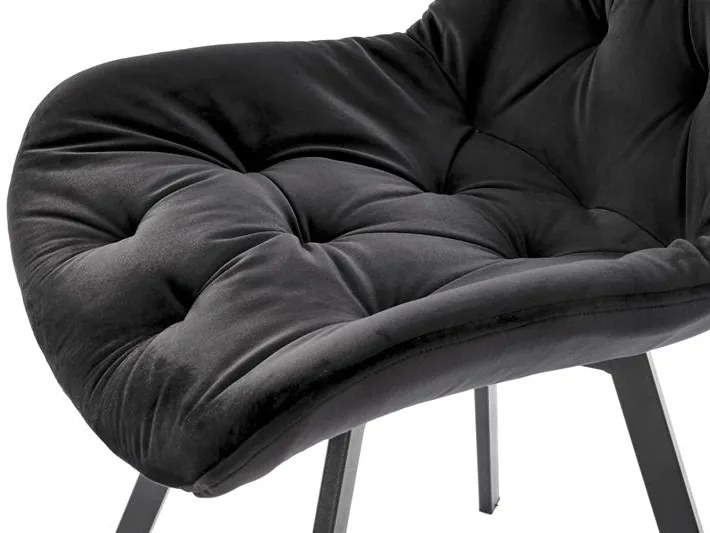 OTOČNÁ JEDÁLENSKÁ STOLIČKA TIARA ČIERNA