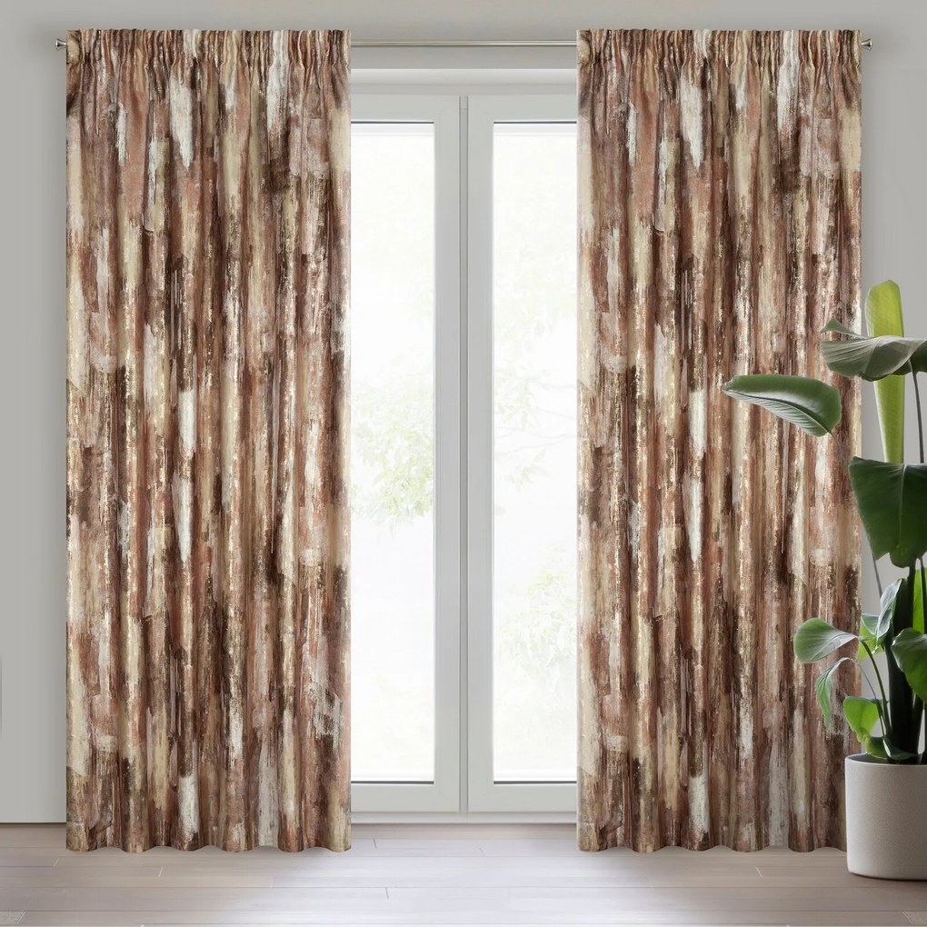 ZATEMŇOVACÍ ZÁVES NA PÁSKE ELLA 140X270 CM VZOROVANÁ