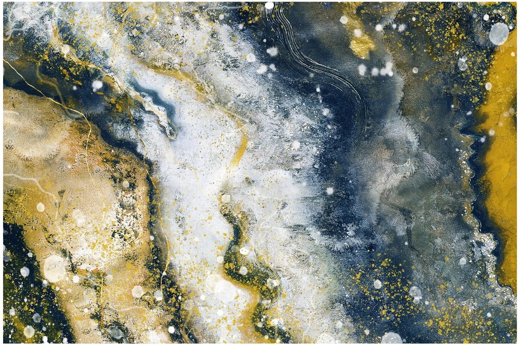 Obraz - Zlatá abstrakcia (90x60 cm)