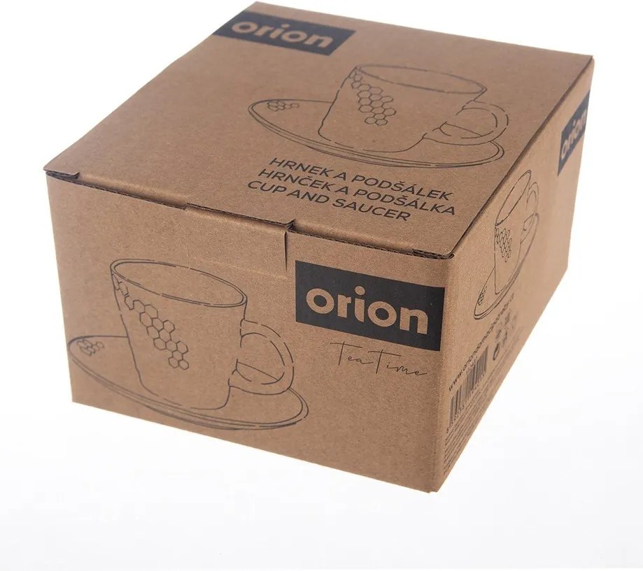 Čierna keramická šálka na cappuccino 250 ml Tea Time – Orion