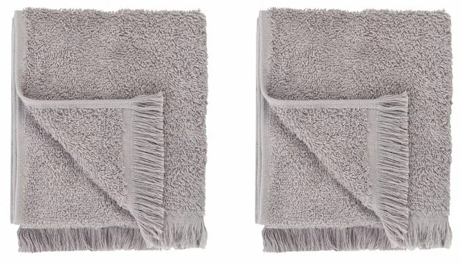 Svetlosivé bavlnené uteráky v súprave 2 ks 30x50 cm FRINO – Blomus