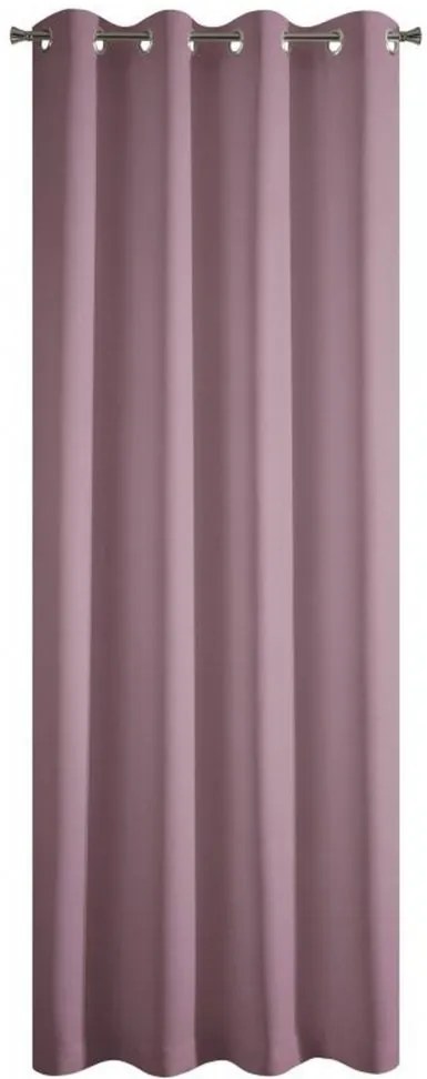Tmavo ružové jednofarebné závesy do obývačky 140 x 250 cm