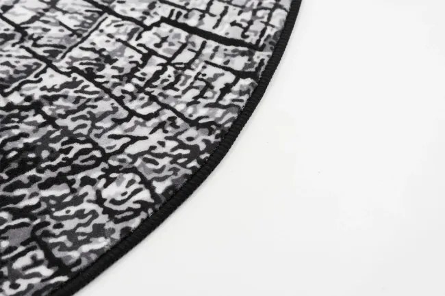 Protišmykový koberec NOVO peň / sivý kruh