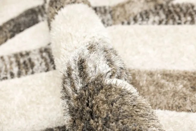 Koberec Shaggy California Y529G béžový / hnedý