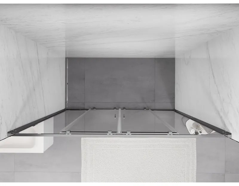 Mexen Exo, 2-krídlové posuvné 170x200 cm, 6mm číre sklo, chrómový profil, 8152-170-000-01-00