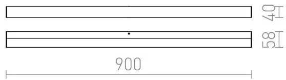 RED - Design Rendl - R12404 - LED Kúpeľňové nástenné svietidlo LEVIA LED/18W/230V IP44