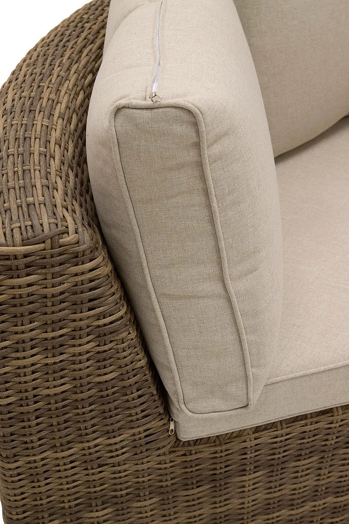 DEOKORK Ratanový rohový diel BORNEO LUXURY (hnedá)