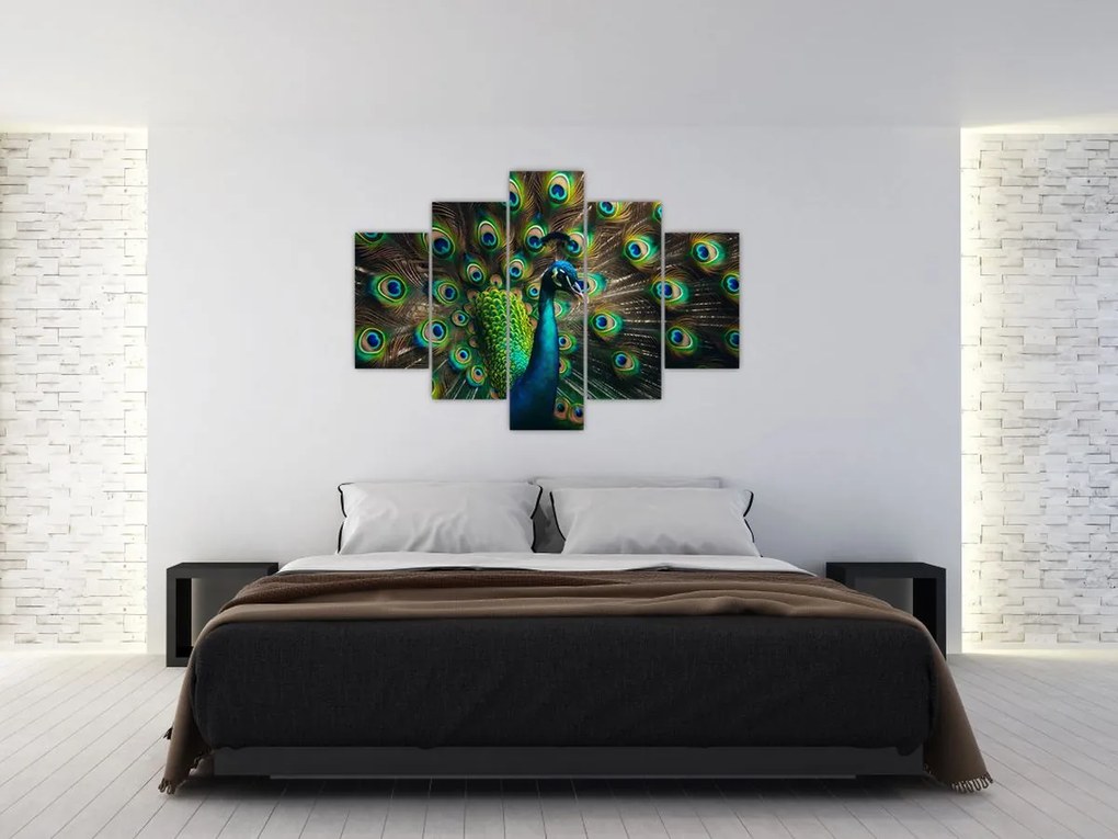 Obraz – Páv (150x105 cm)