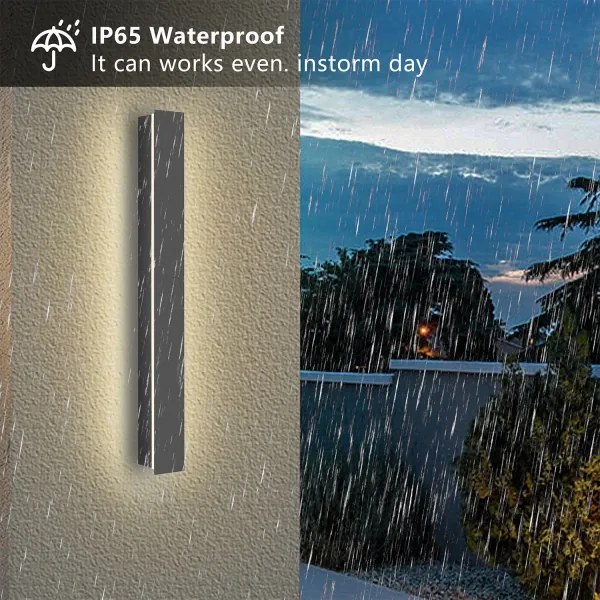 Brilagi - LED vonkajšie nástenné svietidlo LINEAR LED/12W/230V 3000K IP65 antracit